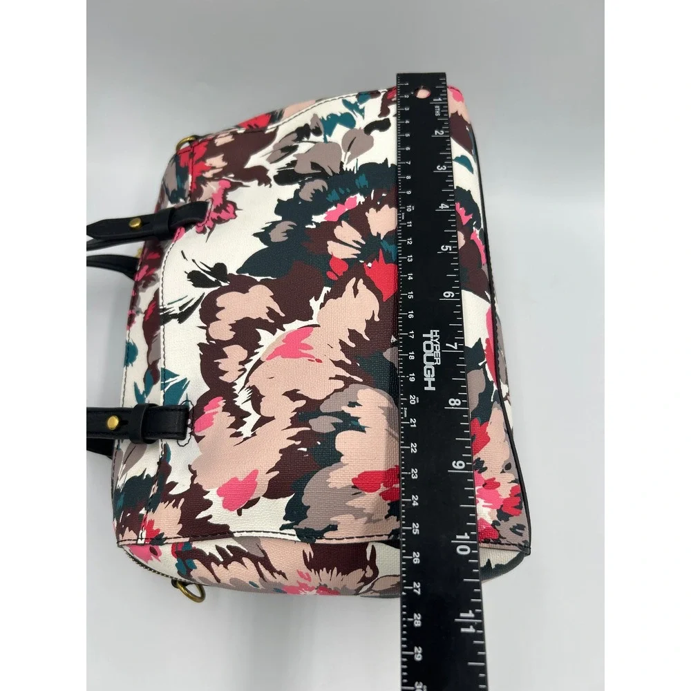 Fossil Sydney Satchel Multicolor Floral Coated Canvas Handbag ZB5486